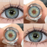 Popxstar  2Pcs Greeen Lenses Natural Colored Contact Lenses for Eye High Quality Blue Eyes Contacts Lens Yearly Beautiful Pupil