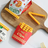 Popxstar French fries sealing clip, refrigerator sticker, magnetic, kitchen storage, home decoration, snack and seasoning sealing clip