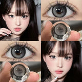 Popxstar  1Pair New Colored Contact Lenses for Eyes 0 to -8.00 Degree Brown Natural Eye Lenses Beauty Cosmetics High Quality Lens