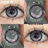 Popxstar  1Pair Contact Lens eye Colored Purple Pupil Blue Lenses Large Diameter DIA:14.5 Prescription Myopia Degree -0.00 to -8.00