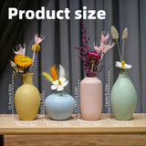 Popxstar  Modern Ceramic Vases Home Decor Dry Wet Flower Bottle Macaron Vases Desktop Ornament No Flower Livingroom Decor Accessories