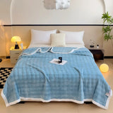 Popxstar New Imitation Rabbit Velvet Autumn Warm Blanket Soft Fluffy Coral Fleece Sofa Blanket Warmth Throw Blankets for Lap Bed Sheets
