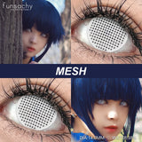 Popxstar  Cosplay VAMPIRE Contact Lenses for Halloween Eyes Lens Strange Colored Contacts Lens Blind Black Mesh White Cosplay Len