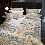Popxstar  Premium 1000TC Egyptian Cotton Luxury Bedding Set Boho Style Digital Printing Duvet Cover Flat/Fitted Bed Sheet Pillowcases 4Pcs