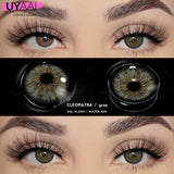 Popxstar 1 Pair Cleopatra Pupils Lens Yearly  For Eyes Blue Green Contact LensNatural Len Colorcon High Quality Lense