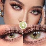 Popxstar 1 Pair Colored Contact Lenses for Eyes Blue Lenses Green Eye Lenses Natural Lenses Gray Eye Contact Fashion Lenses