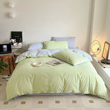 100% Cotton Duvet Cover Set Double Skin Friendly Quilt Cover Set Comforter Covers Pillowcase Bedding Set Custom Size No Sheets