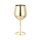 Popxstar  Stainless Steel Wine Glass Champagne Whiskey Wine Glasses 500ml Large Capacity Anti Drop Creative Wine Glass for Home Use