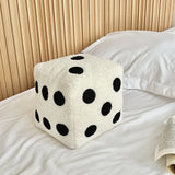 Popxstar 20cm ins creative simple home decoration pillow fun simulation dice plush toy sofa cushion floor mat