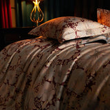 Popxstar  Premium 1000TC Egyptian Cotton Luxury Bedding Set Boho Style Digital Printing Duvet Cover Flat/Fitted Bed Sheet Pillowcases 4Pcs