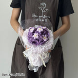 Popxstar  Finished Flower Bouquet Mother's Day Gifts Flower Artificial Flower Gifts Bride Wedding Flower Bouquet Graduations Bouquet Gifts