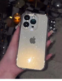 Popxstar Luxury Bling Glitter Clear Phone Case For iPhone 16 15 14 13 12 11 Pro Max X XR XS 7 8 Plus Shockproof Transparent Soft Cover