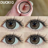 Popxstar  1 Pair New Eyes  Myopia Contacts Lenses with lentile contact color Brown Lenses 1 Year service life Free Shipping