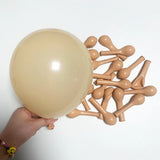 Popxstar  5/10/12/18inch Retro White Sand Balloon Pink Coffee Sage Green Ballon Birthday Party Decoration Baby Shower Globos Wedding Decor