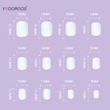 Popxstar  24pcs Y2K Fake Nails with Lovely Black Heart Designs Reusable French False Nails Full Cover Short Press On Nails for y2k Girls