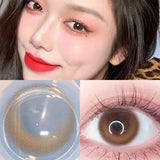 1 Pair Korean Color Contact Lenses with Natural Eye Contact Lenses Blue Brown Green Lenses Pupils Beauty Color lens