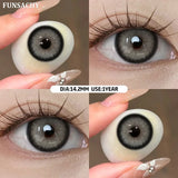 1 Pair Color Brown Contact Lenses for Eyes Yearly Natural Looking Cosmetic Eyes Lenses Cosmetic Beauty Women Lenses