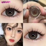 14.5mm Big Black Lenses Colored Contact Lenses Brown Natural Look Lenses Soft Colored Pupils Beauty Cosmetics large black