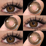 Popxstar  1 Pair Colored Pupils for Eyes Natural Brown Big Eyes Contacts Cosmetics Green Eye Color Lens Gray Lenses for Woman