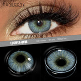 Popxstar  1 Pair Colored Contact Lenses for Eyes Brown Fashion Cosmetic Lenses Gray Pupils Natural Eye Contacts Women Eye Makeup