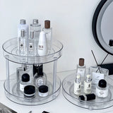 Popxstar Desktop Cosmetic Rack Rotatable Bathroom Shelf Large-capacity Perfume Aromatherapy Skin Care Product Storage Rack Organizer