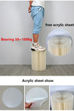 Popxstar Paper Folding Cylinder Wedding Ramadan Decoration Birthday Anniversary DIY Party Supplies Baby Shower Dessert Table Cake Stand