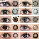 Popxstar 1 Pair Color Spectacle Lens Contact Lenses Beauty Natural Pupil Comestic Color Lens Eyes Myopia Lenses Eye Color Yearly