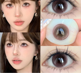 Popxstar Color Contact Lens 2Pcs New Product Myopia Contact Lenses Degree 0 ~ -8.00 Natural Fashion Contact Lenses Pink Soft Lens