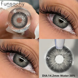 Popxstar  2pcs Natural Color Contact Lenses for Eyes Green Eye Lens Blue Eye Contacts Fashion Beauty Makeup Women Man Soft Lenses