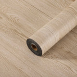 40x300cm Self-Adhesive Wood Grain PVC Stickers Thickened Waterproof Floor Wall Decals for Indoor Home Decor Easy Peel Stick