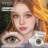 1 Pair Color Contact Lenses for Eyes Color Eye Lens Brown Eye Lenses  Gray Pupils Lens Yearly Black Contacts