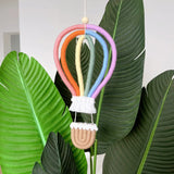 Rainbow hot air balloon Dream catcher Dreamcatcher living room bedroom children's room tassel tapestry Wall decoration pendant