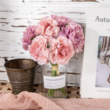 Popxstar 5pcs Artificial Silk Peonies Flowers Pink Bouquet Pretty Autumn Scenes Arrangement Peony Fake Flower Wedding Home Decor Cheap