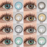 1 Pair Color Contact Eye Color Lenses Makeup Natural Brown Lens Cosmetics Gray Eyes Lenses Woman Makeup Blue Beauty Con