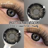 Myopia Lenses 2 Pcs Natural Color Contact Lense with Prescription Blue Gray Lenses Brown Eyes Contact Yearly Green Lens