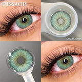 Popxstar  1pair METATRON Color Contact Lenses for Eyes Brown Eye Contacts Gray Pupils Yearly Use Women Cosmetics Color Eye Lens