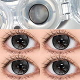 2PCS Contact Lenses Black Pupils Natural Lenses Cosmetic Black Contacts Yearly Big Eye Lenses Black Lenses