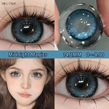 2pcs New Fashion Color Contact Lenses for Eyes Beauty Green Pupils Degrees 0 to -8.00 Yearly Cosmetic Free Shipping