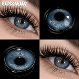 Popxstar  New Contact Lenses Natural Brown Eye Makeup Contacts Grey Color Lens Korean Softlens Yearly Cosmetics for Women
