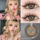 Popxstar  2pcs Colored Contact Lenses for Eye Natural Pupils Green Blue Contact Lenses Beauty Cosmetics High Quality Lens Yearly