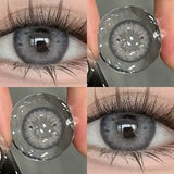 1 Pair Natural Fashion Color Contact Lenses for Eyes Brown pupils,Blue Contact Lenses Siri Series Cosmetic Lens New style
