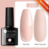 popxstar UR SUGAR 15ml Jelly Milky White Translucent Color Gel Polish Semi Permanent UV Gel Nail Art Soak Off Gel Varnish Latest Fashion