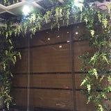 Popxstar 2pcs 1.8m Wisteria Artificial Flower Vine Ivy Leaf Garland Rattan String Flowers  Fake Plant Leaf Rattan Trailing Fake Flower