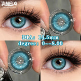 Popxstar  1 Pair New Color Contact Lenses for Eyes With Diopters Prescription Yearly Green Nature Makeup Lens Blue Brown Iris Lens