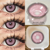 1pair Green and Red Anime Cosplay Colored Contact Lenses for Cosplayers: Daily, Party, and Eye Beauty Makeup Contacts
