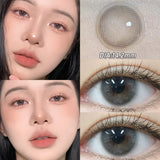 Popxstar  -Pink Contact Lenses Myopia Color Contact Lenses for Eye with Diopters Natural Grey Brown Eye Color Lenses Blue Lens 2PCS