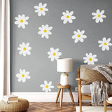 Popxstar Large Daisy Flowers Boho Wall Stickers Home Decorative Wall Decals for Kids Nursery Room Living Room Interior Wall Art Vinyl