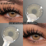 Popxstar Natural Brown Lenses Eyes Colored Cosmetic Contact Lens Blue Gray Eye Lens Green Eyes Contacts Yearly  Beauty Pupils