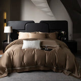 Popxstar  800TC Lyocell Bamboo Fiber Soft Silky Cool Feeling Summer Bedding Set Glossy Duvet Cover Set Bed Sheet/Fitted Sheet Pillowcases