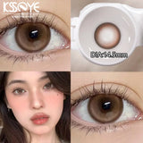 Popxstar  1 Pair New Color Contact Lenses with Free Case Myopia Prescription Eyes Contacts Beauty Pupil Lens Yearly Fast Shipping
